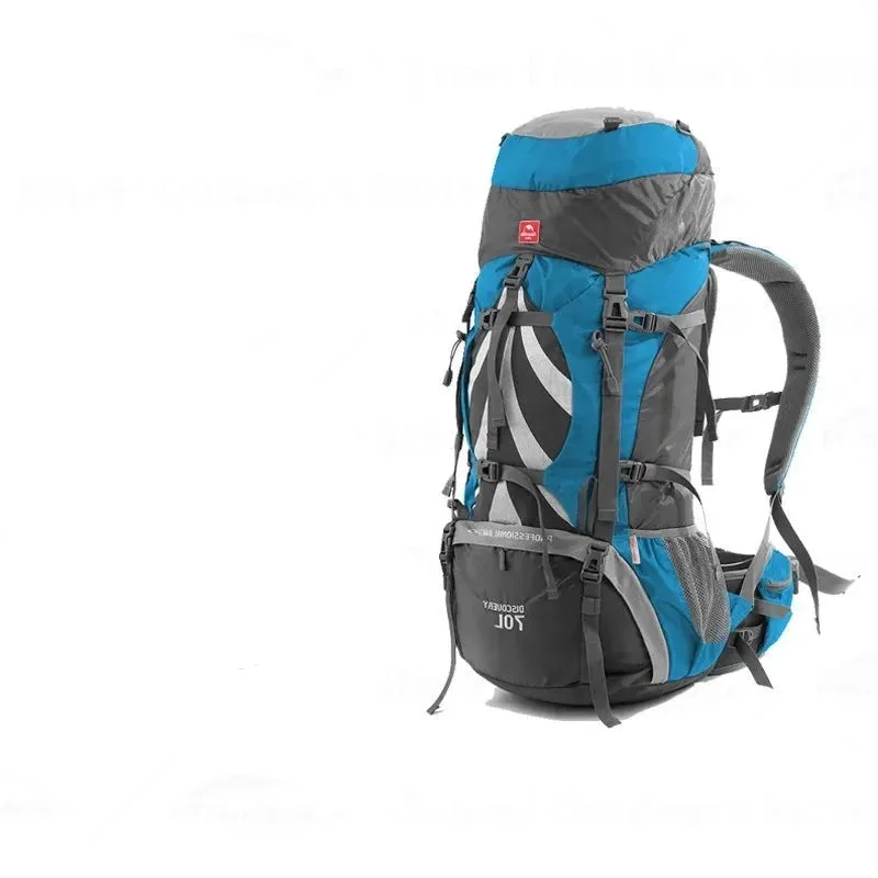 70L Backpack With Aluminium Alloy Frame Waterproof Cover