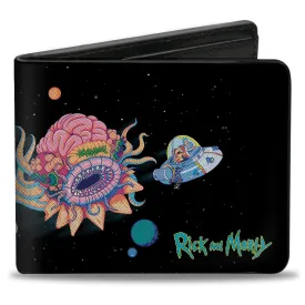 Bi-Fold Wallet - RICK AND MORTY Space Cruiser Escape Scene