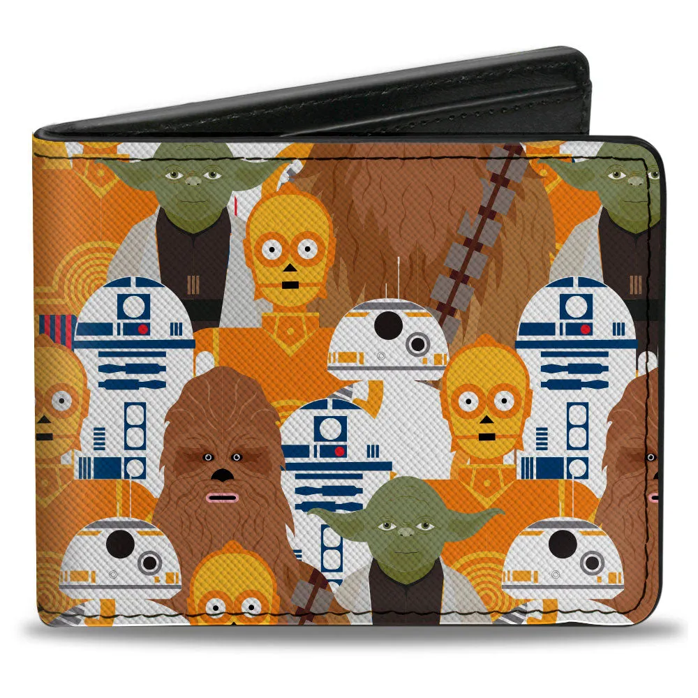 Bi-Fold Wallet - Star Wars 5-Character Poses Stacked