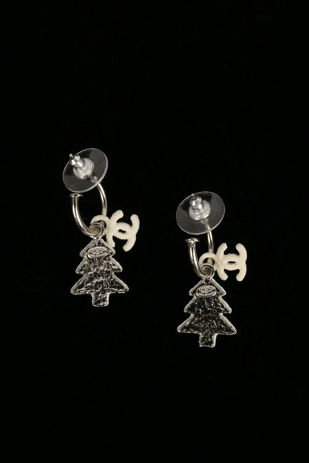 Boucles d'oreilles "neige" Chanel