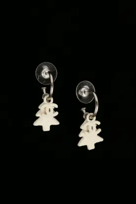 Boucles d'oreilles "neige" Chanel