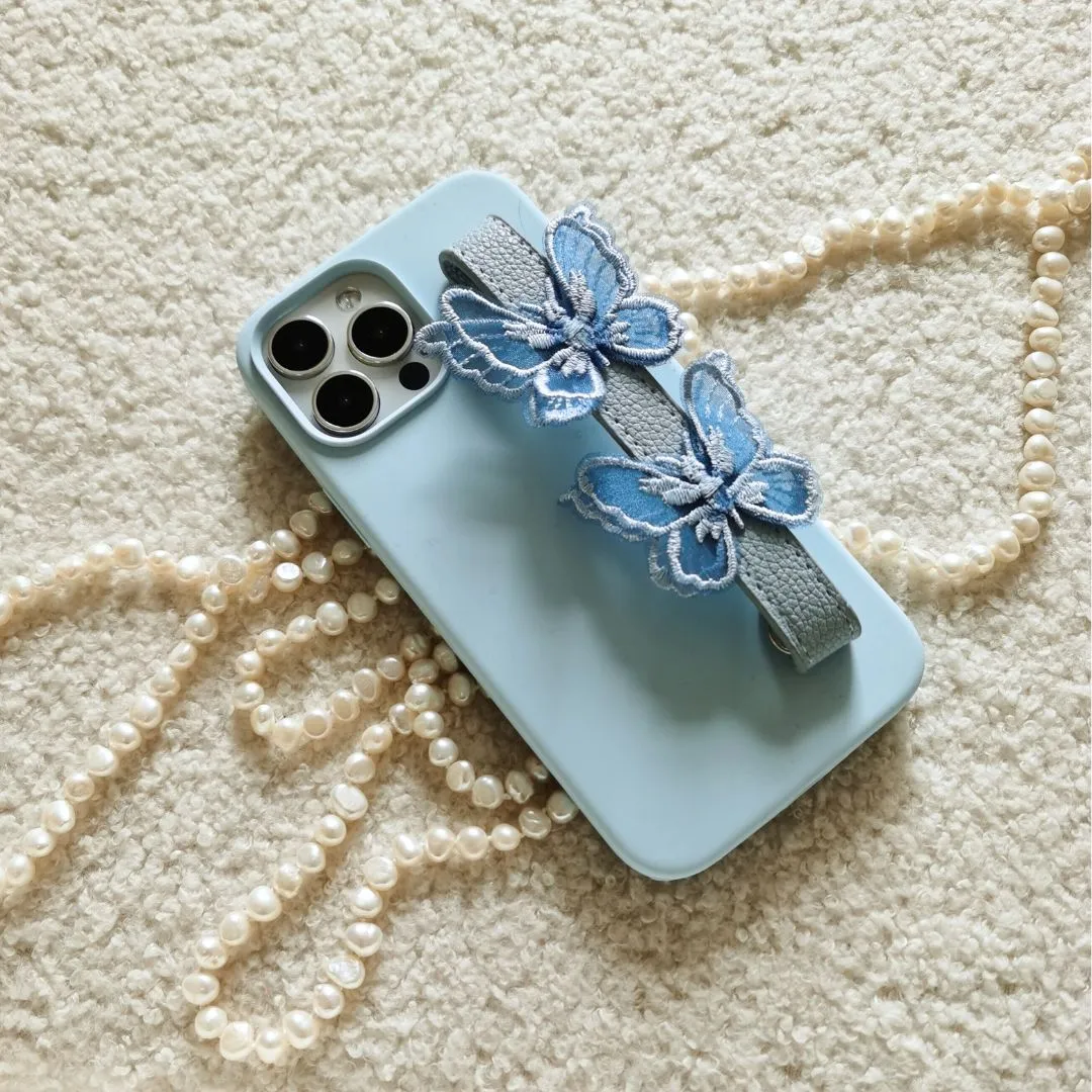 Butterfly Wristlet Phone Case