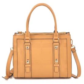 Dasein Belted Medium Satchel Bag