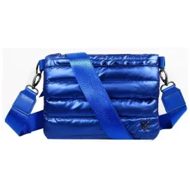 Delta Puffer Belt/Crossbody Bag - Cobalt