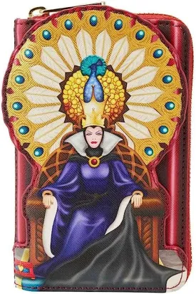 Disney Snow White Evil Queen Throne Zip Around Wallet