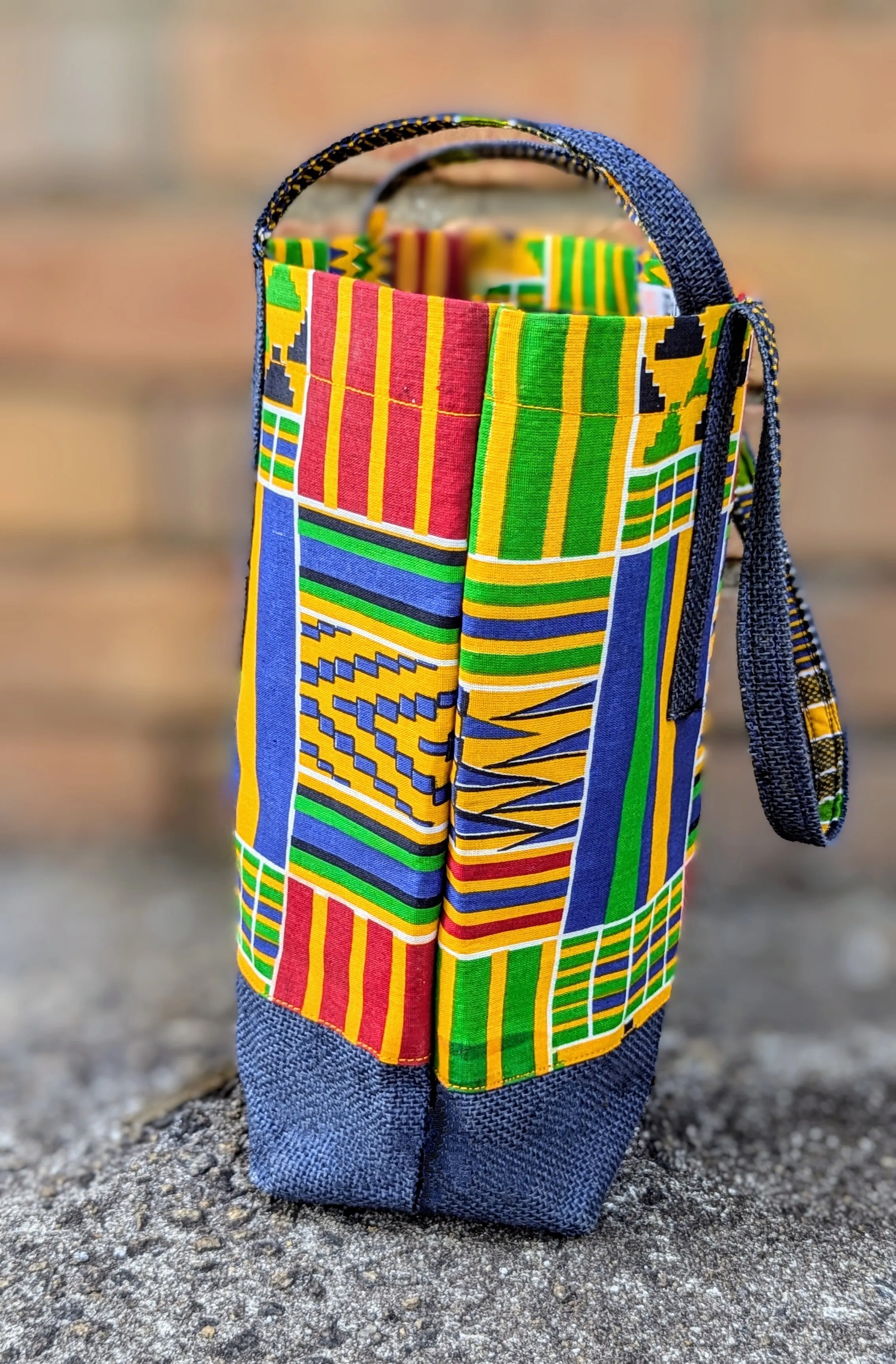 Dupsie's Effia African Kente Print Tote Bag DPPB4075K