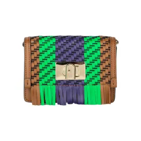 Furla 1927 Micro Crossbody Bag - Brown, Purple & Green