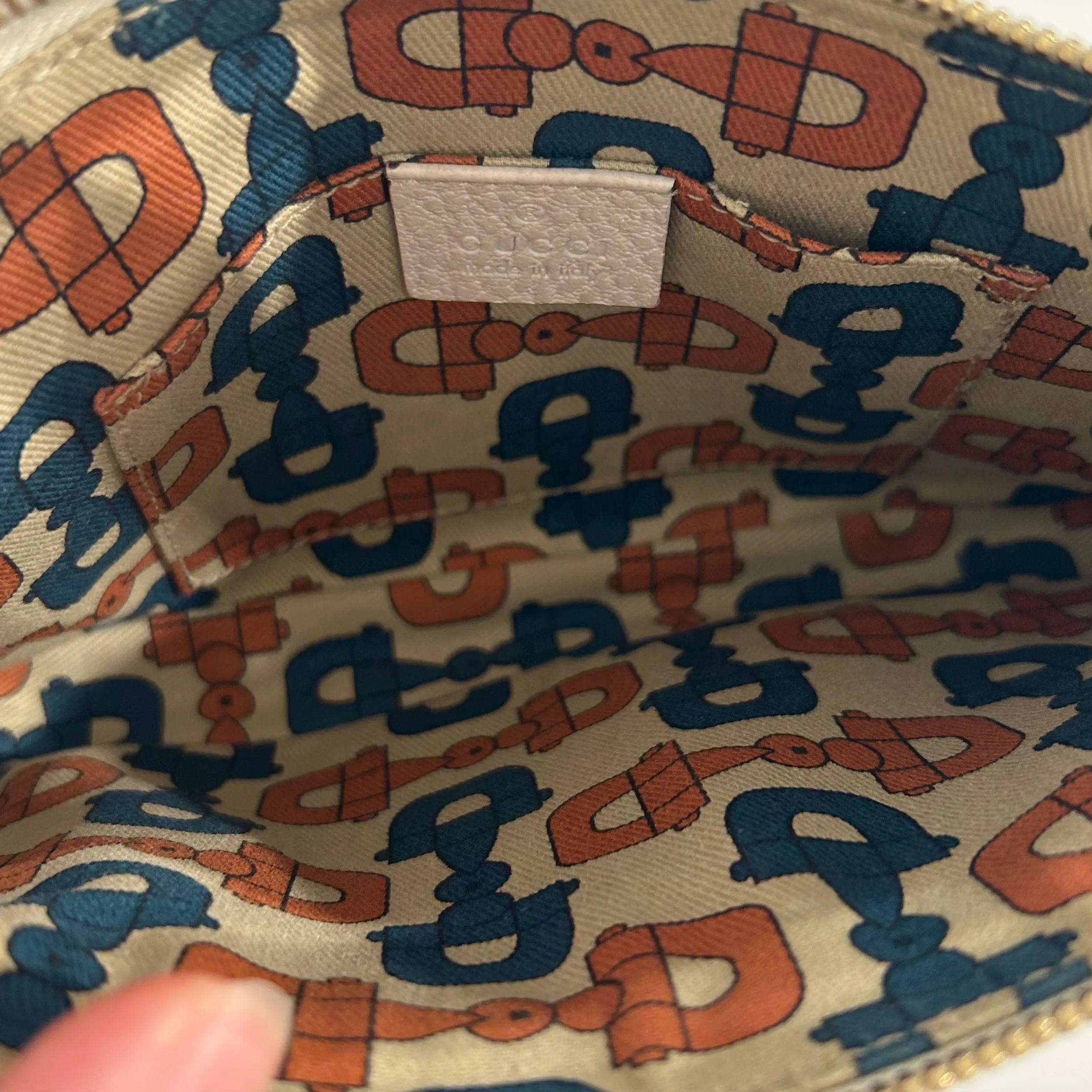 Gucci Crème Mini Hasler Pochette