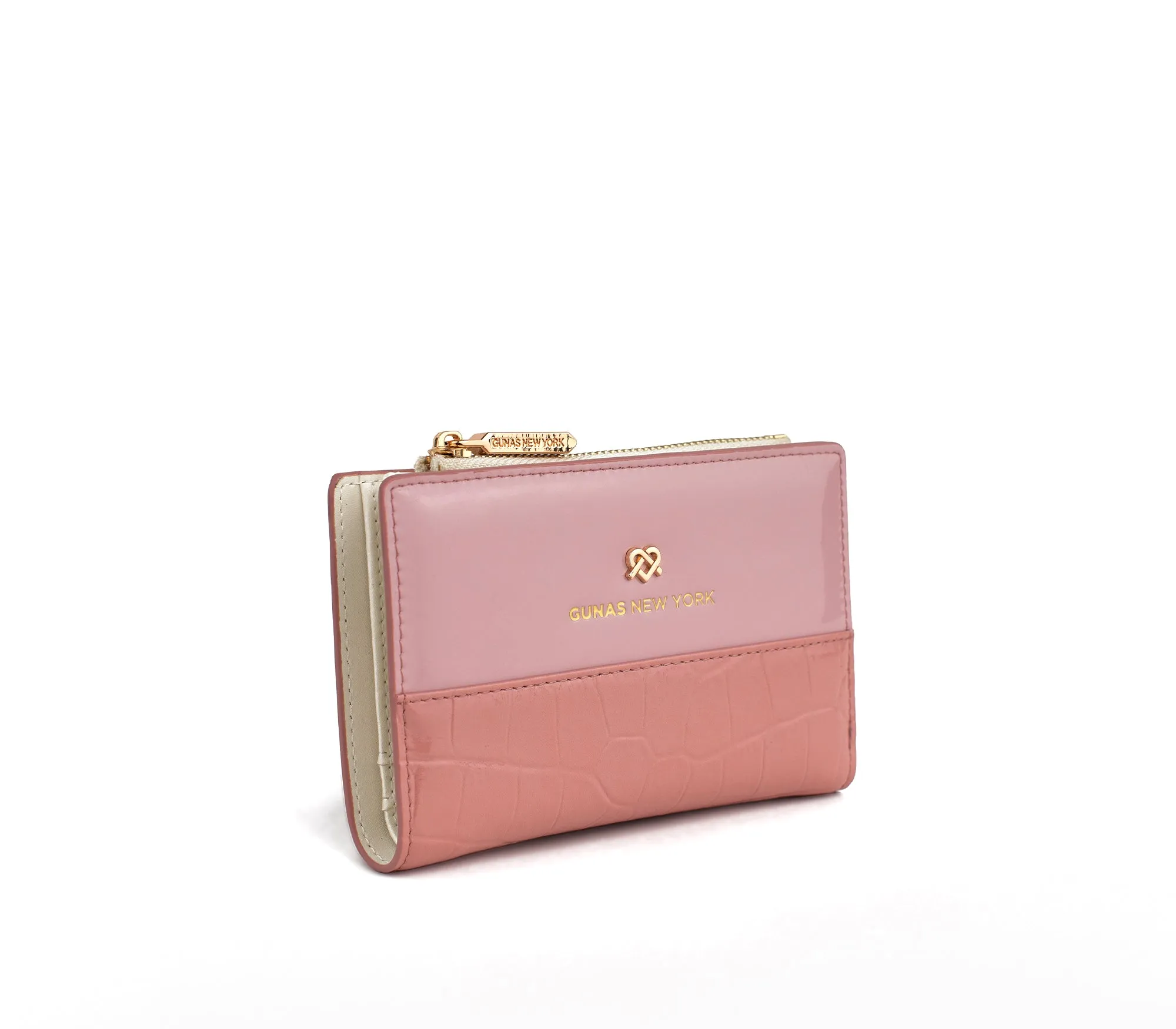 Gunas New York Madison Pink Vegan Leather Wallet