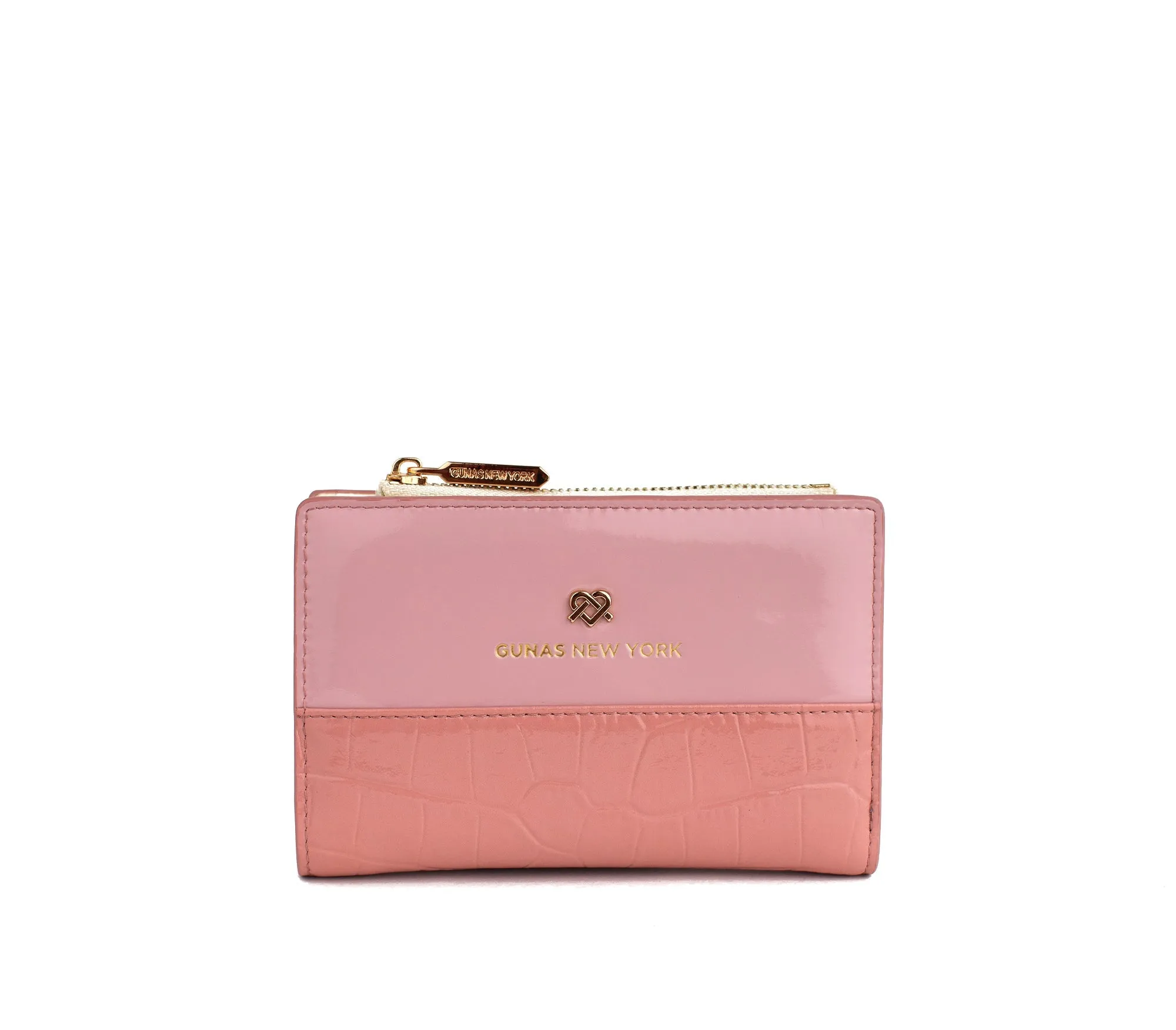 Gunas New York Madison Pink Vegan Leather Wallet