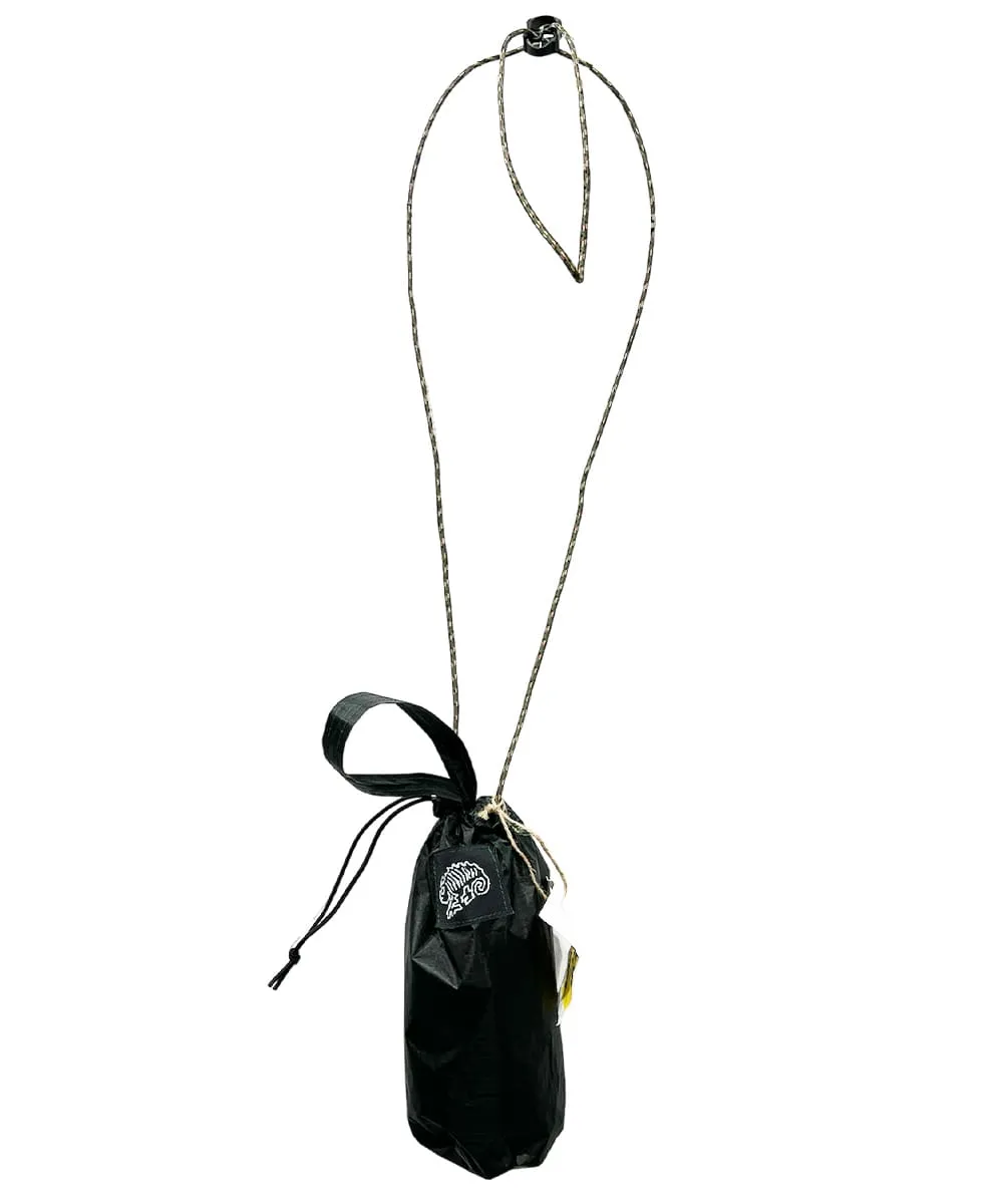 if space - bottle bag nylon rip black with shoulder