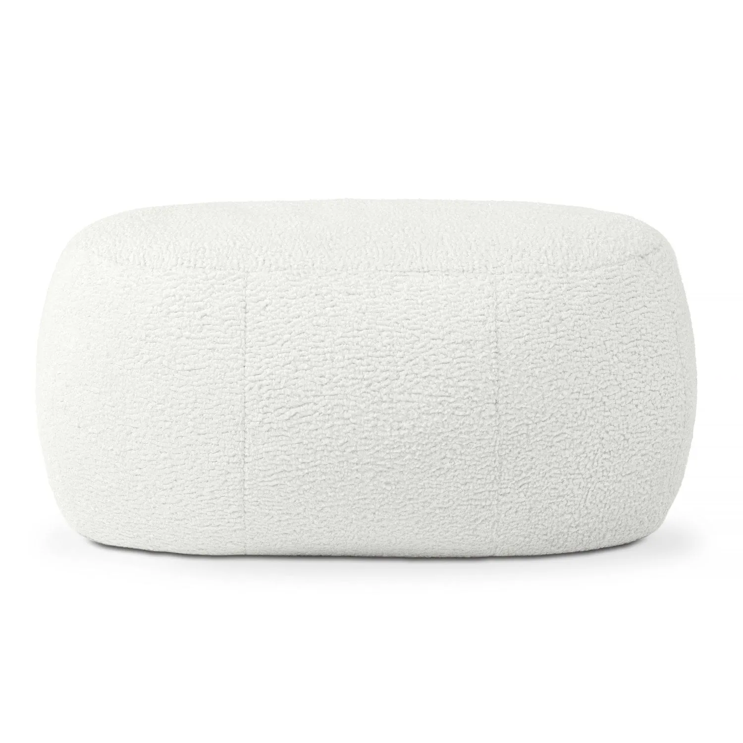 Jaxx Ellis Ottoman Shearling Faux-Lamb Plush Pouf