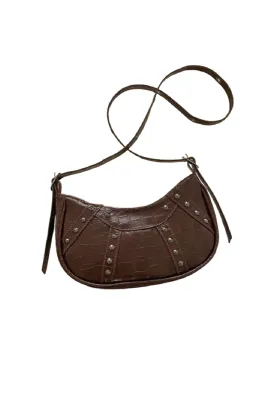 Kennie Croc Bag (Chocolate Brown)