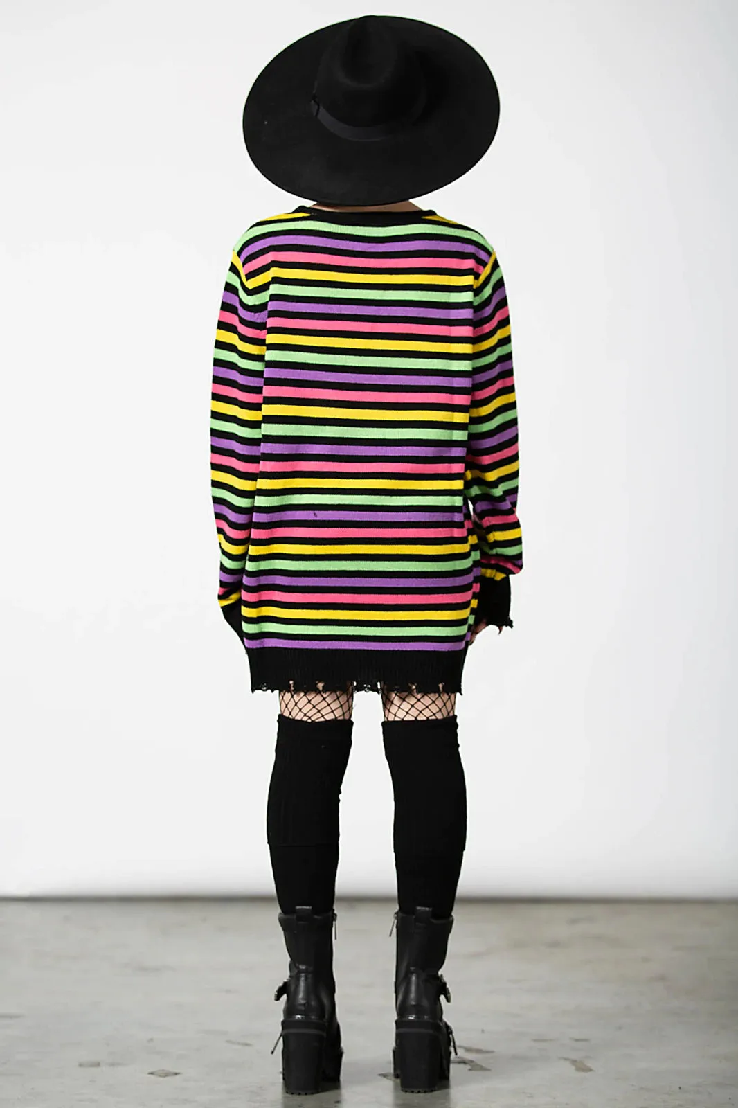 Killstar Rainbow Warrior Knit Sweater