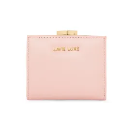 Lavie Luxe Light Pink Small Women's Frame Wallet