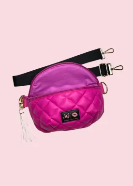 Makeup Junkie Bags - Luxe Hot Fuchsia Sidekick [Pre-Order]