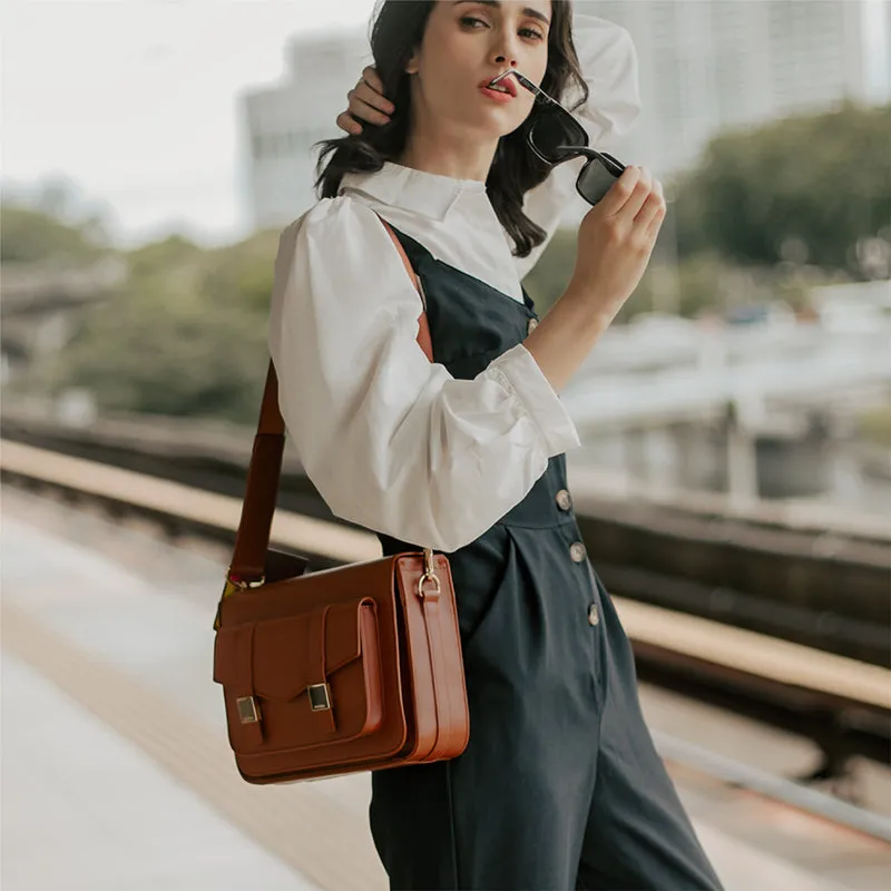 Mason M Messenger Bag - Brown