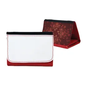 Medium Top Grain Leather Wallet - Red