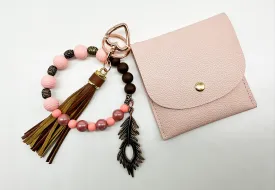 Mini Wallet w/ Wristlet - Feather