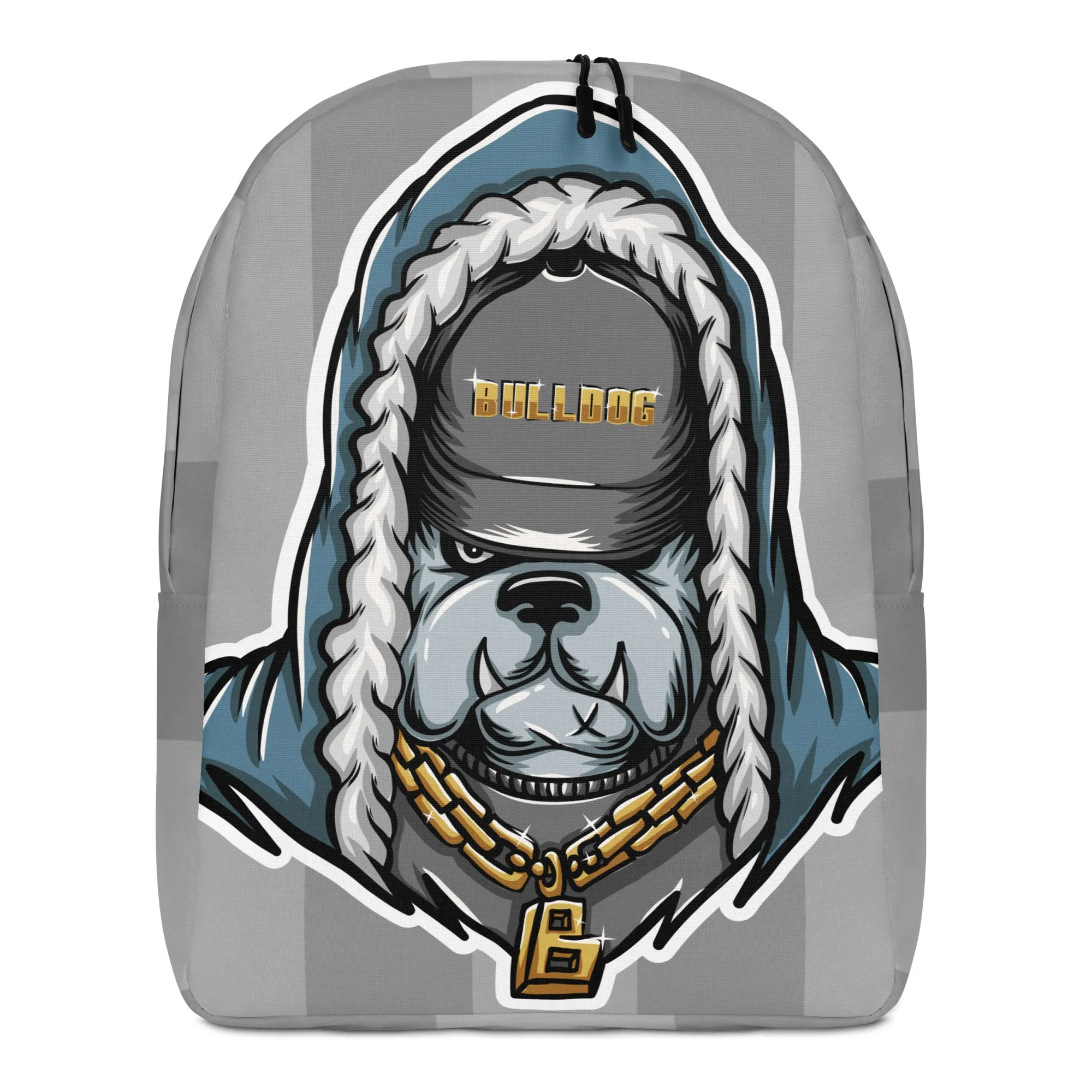 Minimalist Backpack Bulldog Design