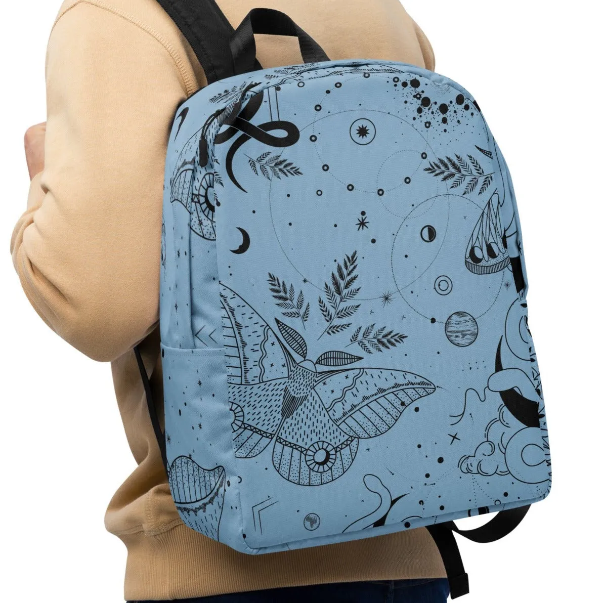 Minimalist Backpack Celestial Astro Blue