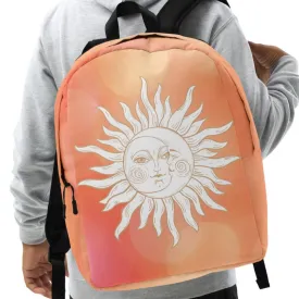 Minimalist Backpack Celestial Sun and Moon