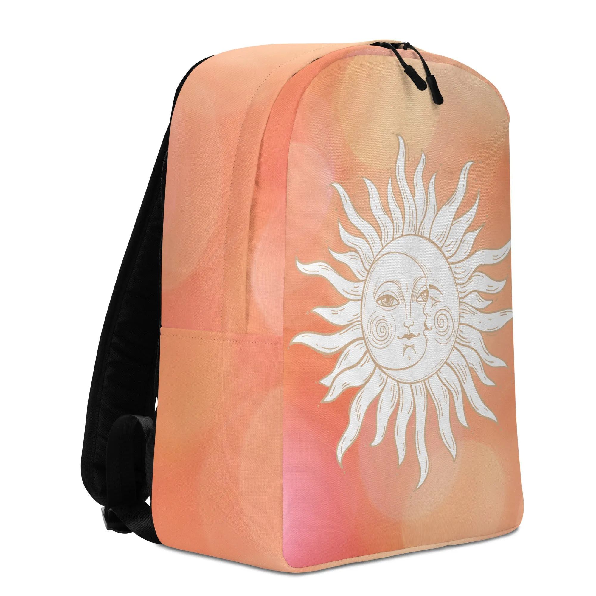 Minimalist Backpack Celestial Sun and Moon