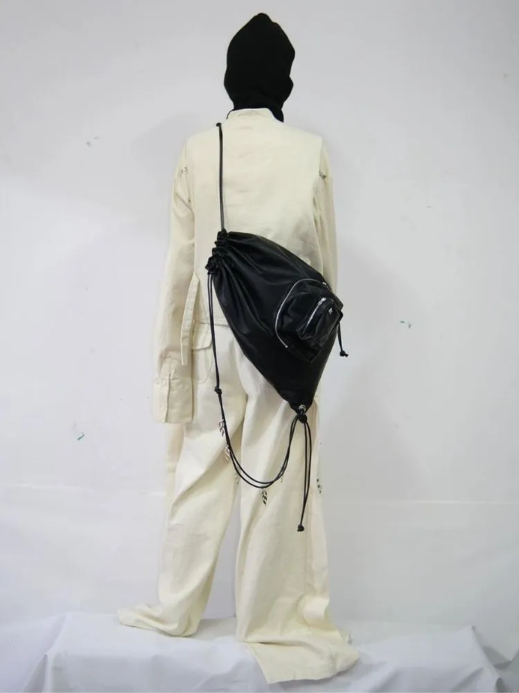 Multi Pockets Drawstring Shoulder Bag【s0000005208】