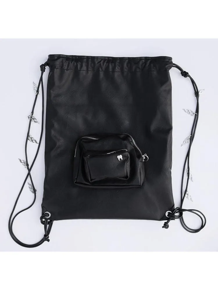 Multi Pockets Drawstring Shoulder Bag【s0000005208】