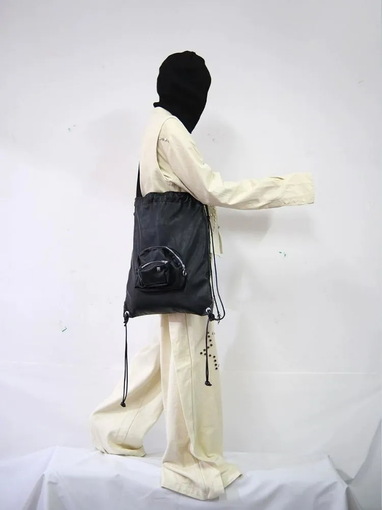 Multi Pockets Drawstring Shoulder Bag【s0000005208】