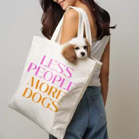 PawsMo LESS PEOPLE MORE DOGS Tote Bag