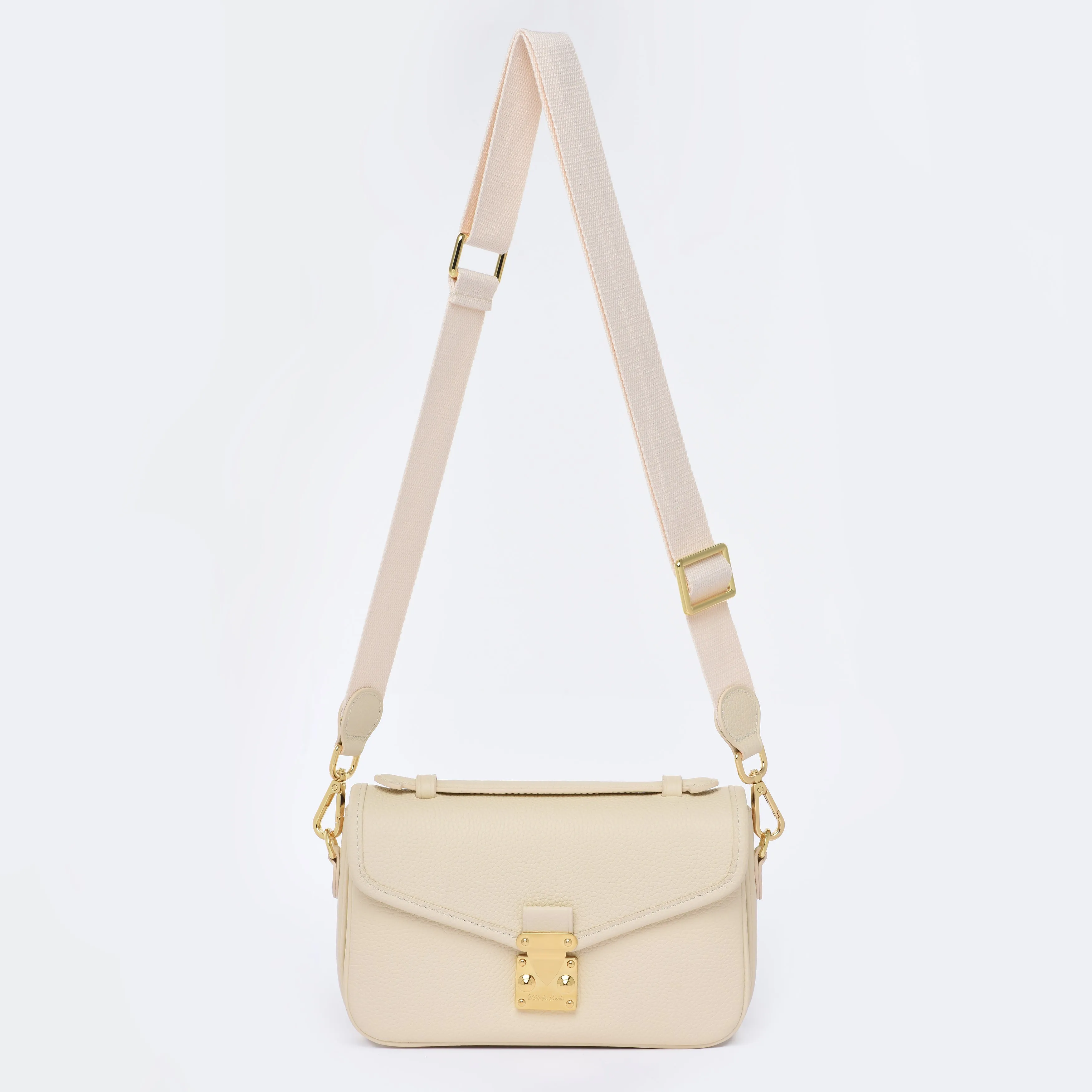 PRE ORDER Buttercream Togo Leather - "Le Petit Paris15" Crossbody bag