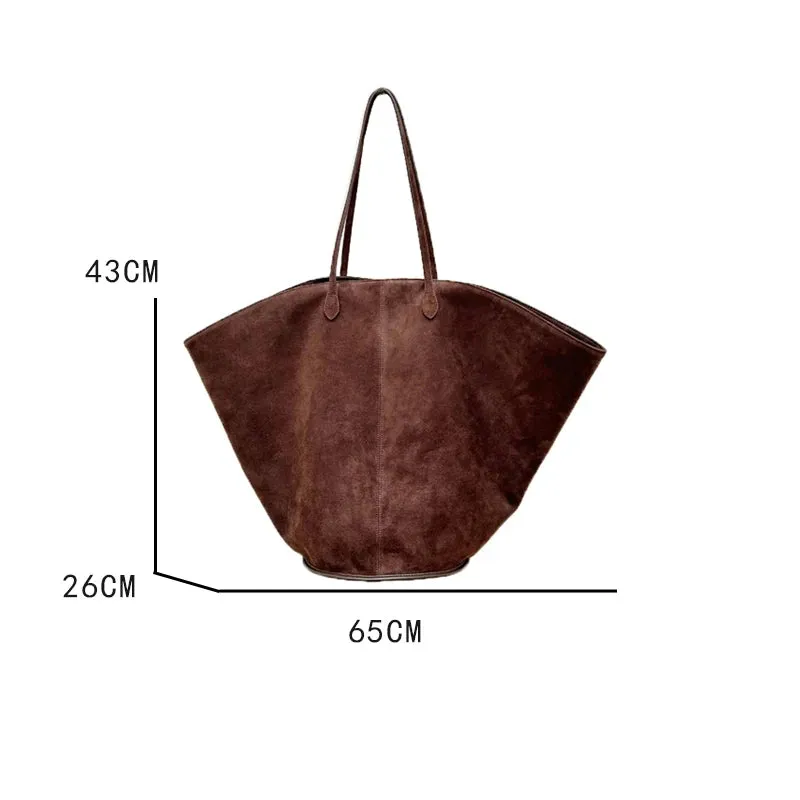 Pre Order:  Faux Suede Large Capacity Bag