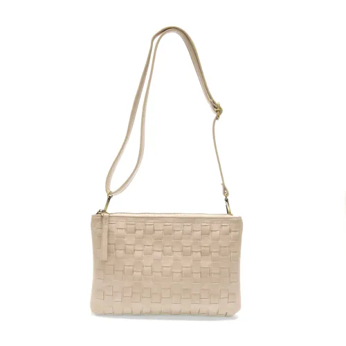 QUINN WOVEN CONVERTIBLE CROSSBODY CLUTCH