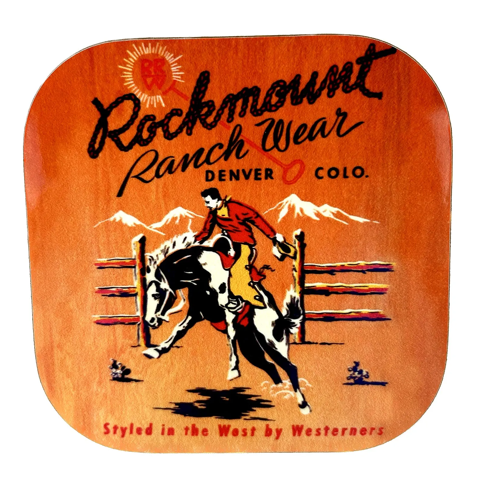 Rockmount Bronc Western Coaster