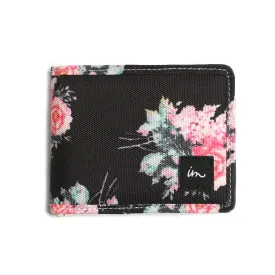 Roses Wallet Black