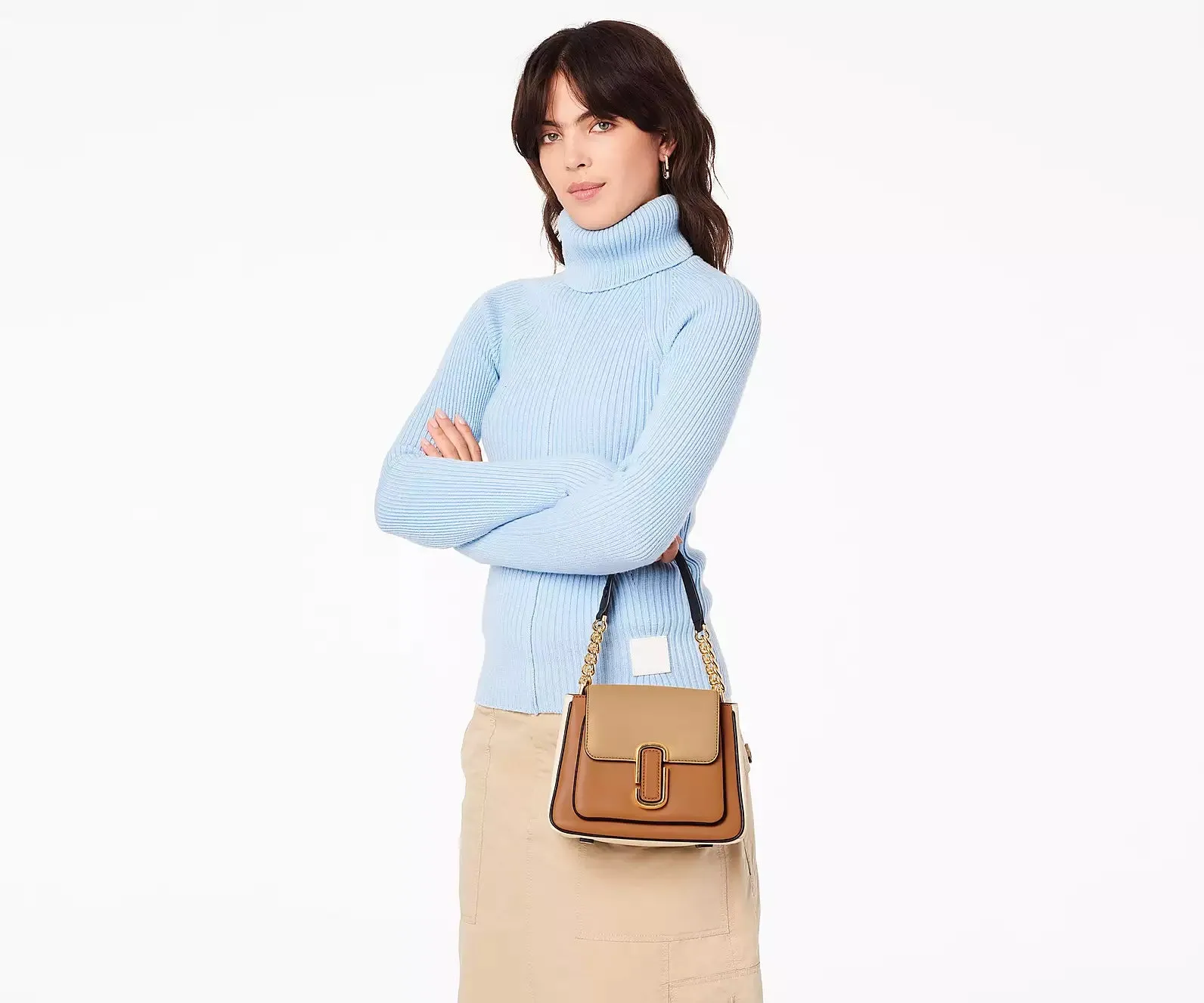 THE COLORBLOCK J MARC CHAIN MINI SATCHEL